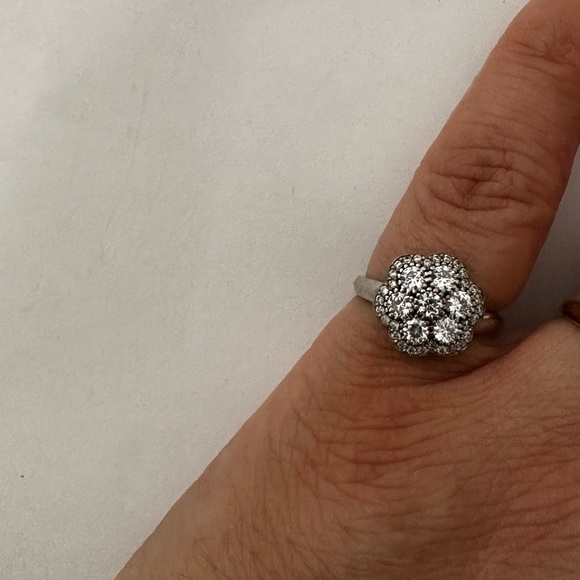 925 silver ring cubic zirconia stones